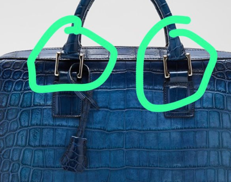 Preorder Crocodile Briefcase , Genuine Crocodile Belly Leather Briefcase Dark Blue