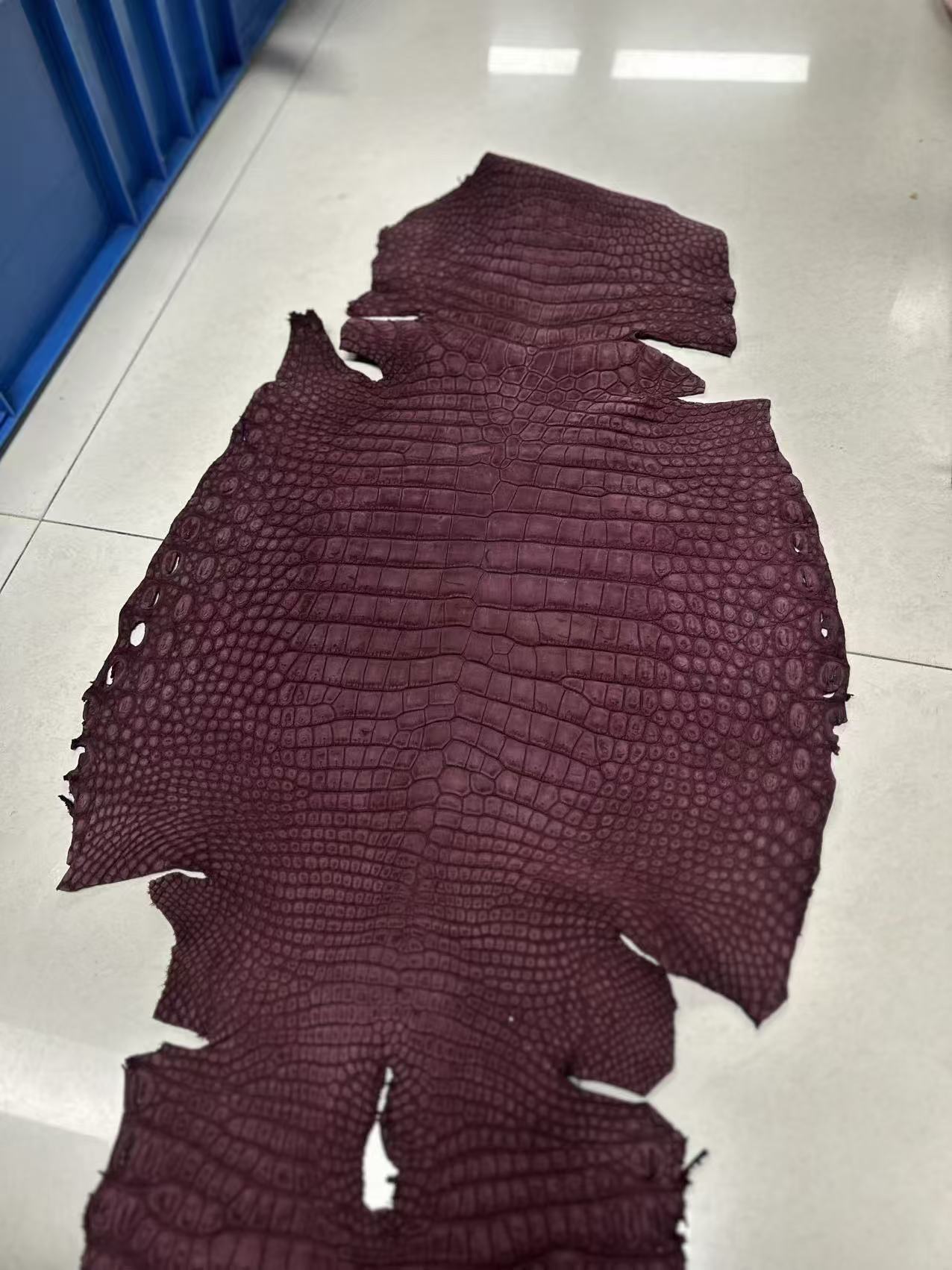 Preorder Nubuck Crocodile Leather Loafer Shoes Wine Red/Orange/Dark Grey