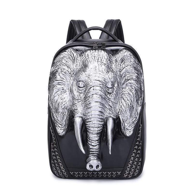 animal elephant backpack bag kids 3D Elephant Backpack Studded Knapsack for Women