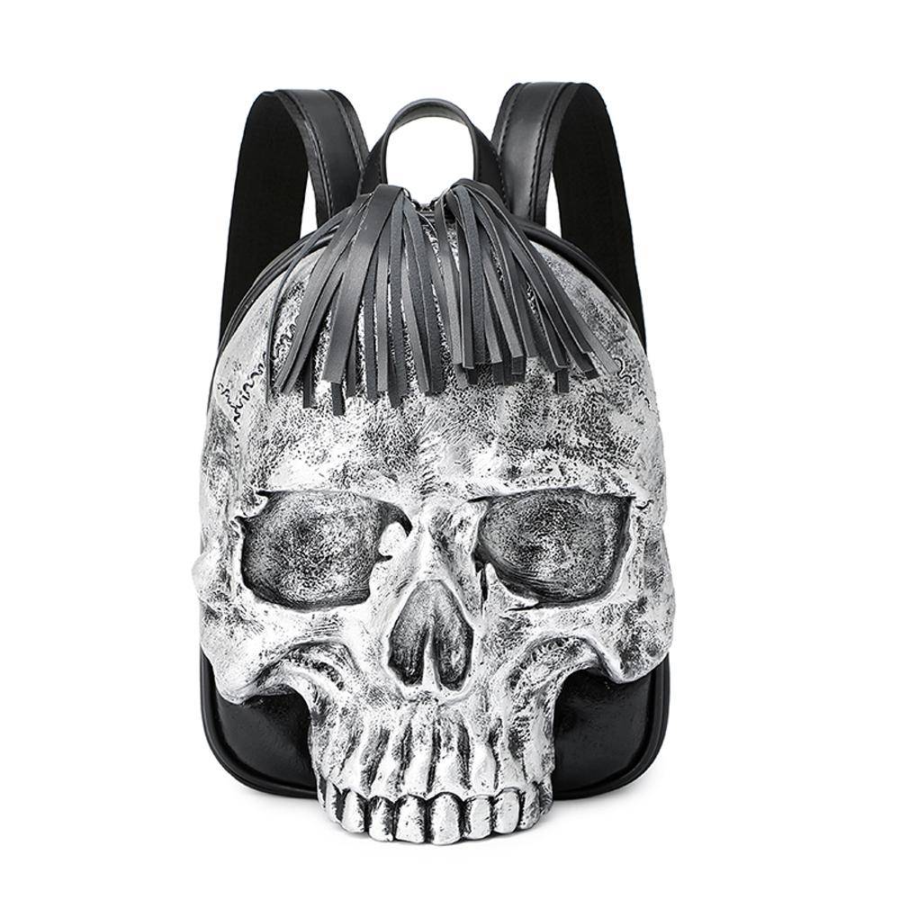 3D Skull Backpack with Speaker | Trendy PU Leather Bag 3D Skull Backpack with Speaker | Trendy PU Leather Bag