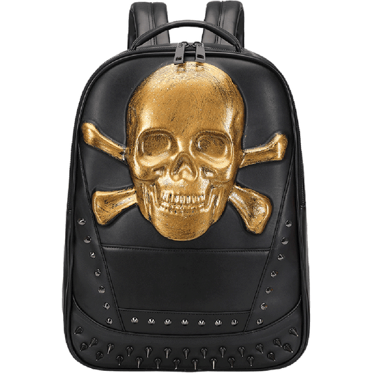 3D Skull Backpack, 3D Smile Pirate Skull And Crossbones