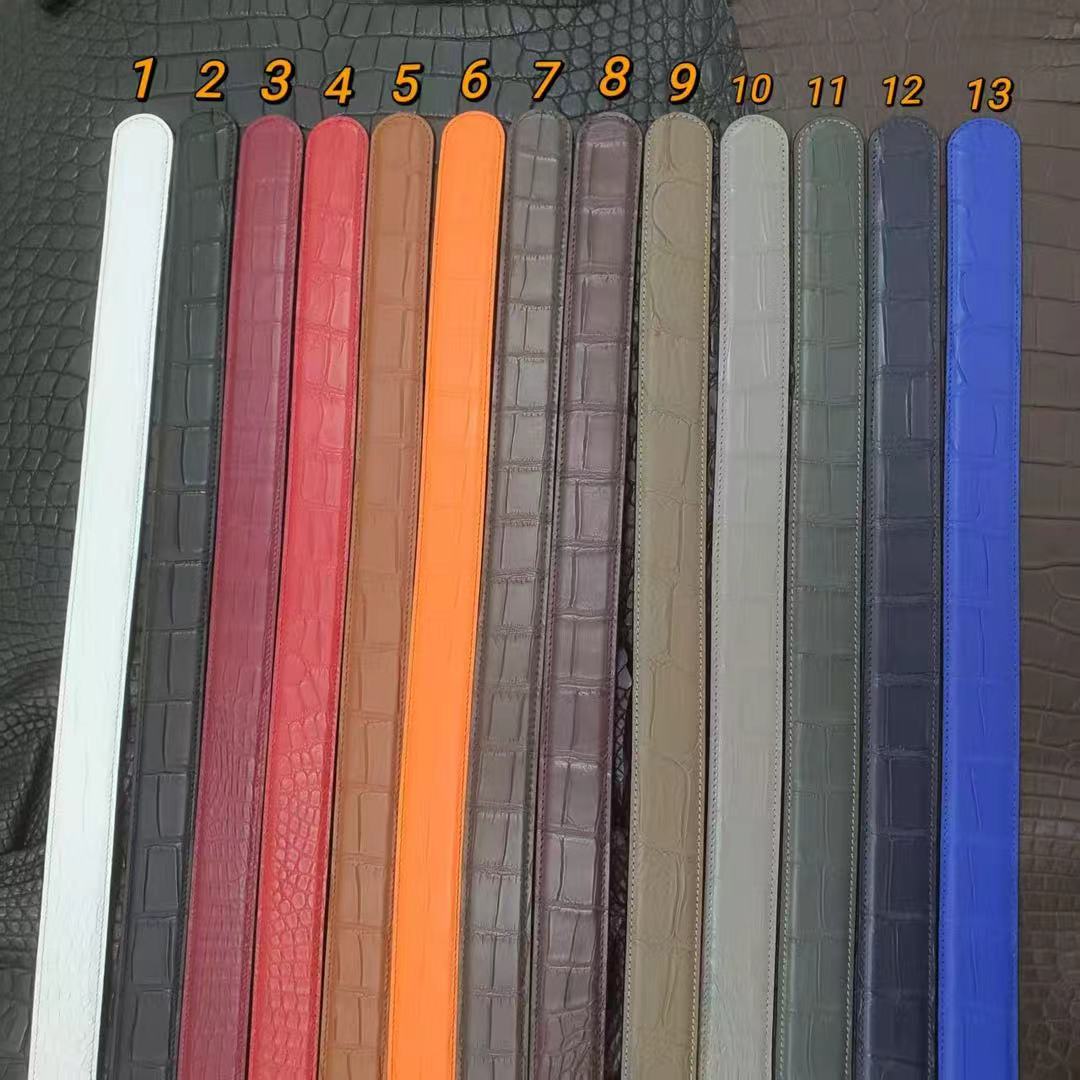 Preorder Matt Nile Crocodile Skin Leather Belt