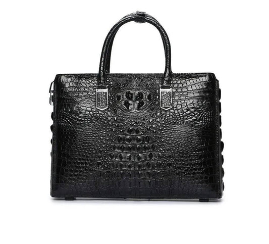 Crocodile Leather Briefcase Laptop Bag