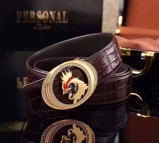 Crocodile Skin Leather Chicken Belt For Mens Belt