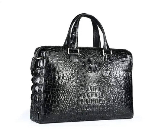 Genuine Crocodile Leather Laptop Briefcase Bag
