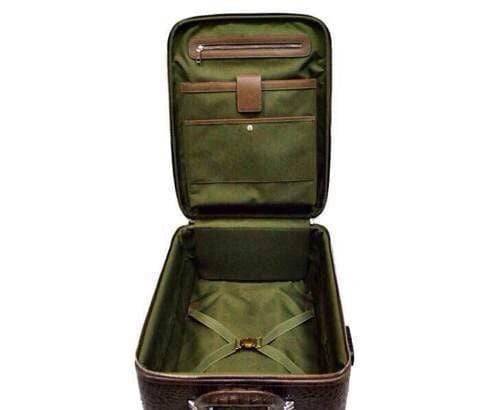 Genuine Crocodile Luxury Luggage / Roller Bag