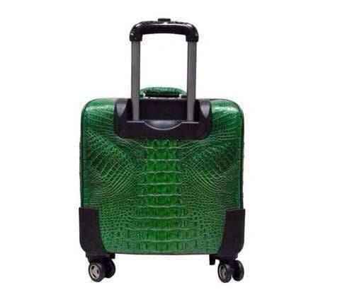 Preorder Genuine Crocodile Luxury Luggage / Roller Bag Orange