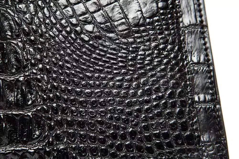 Borsa clutch in vera pelle di coccodrillo