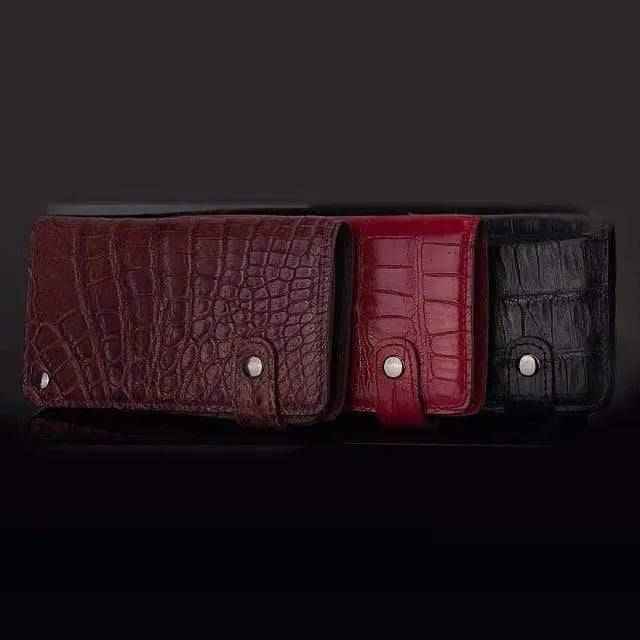 Genuine Crocodile Leather Skin Business Name Card Credit Holder ,Card Case