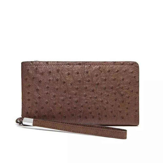 Genuine Ostrich Leather Clutch