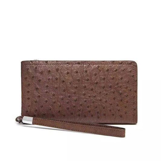 Genuine Ostrich Leather Clutch