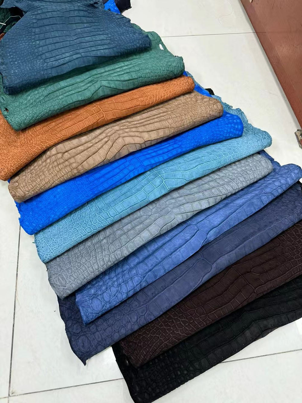 Nubuck Crocodile Shoes Men's Crocodile Leather Lace-Up Dress Shoes