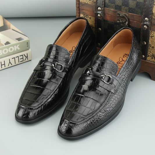 Crocodile Shoes Mens Crocodile Leather Casual Loafer Drive Shoes
