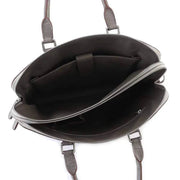 Men's Crocodile Leather Laptop Bags Briefcase Brown