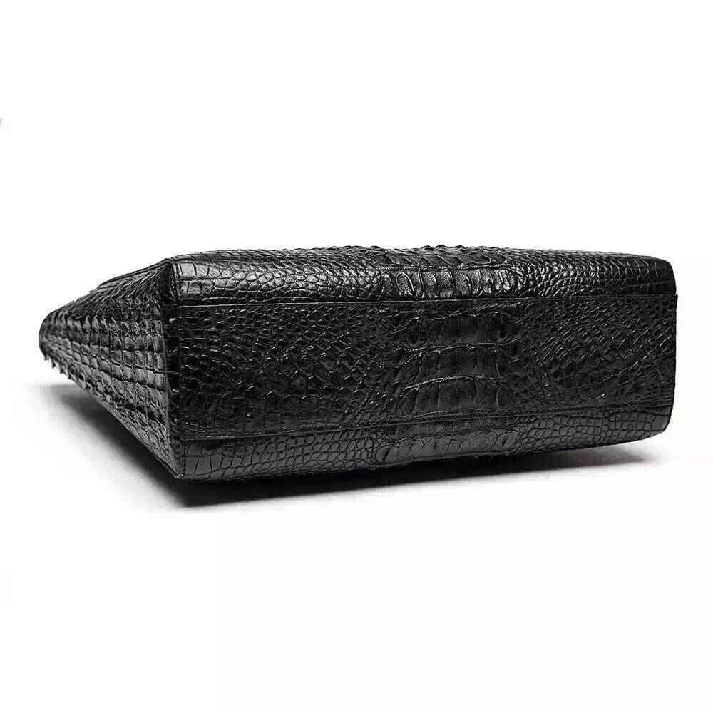 Borsa da uomo in vera pelle di coccodrillo, borse Hobo