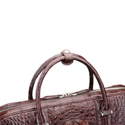 Men’s Fashion Crocodile Leather Bag, Luxury Crocodile Leather Business Briefcase for Men