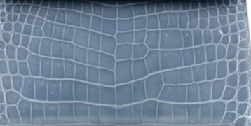 Preorder Crocodile Leather Large Top Handle Satchel Bag Pale Blue