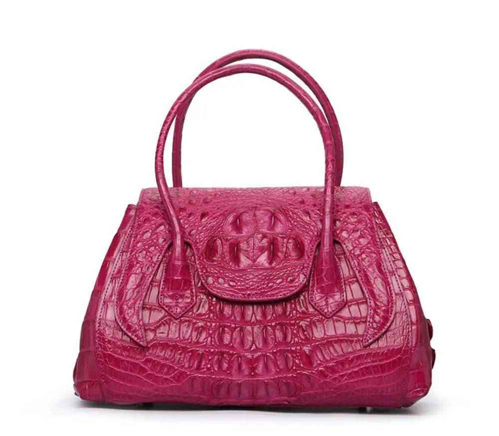 alt
Rossie Viren Túi satchel cầm tay kiêm đeo vai da cá sấu sang trọng cho nữ