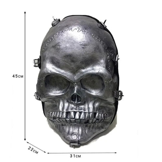 Unisex Kreepsville 3D Skull Backpack Large