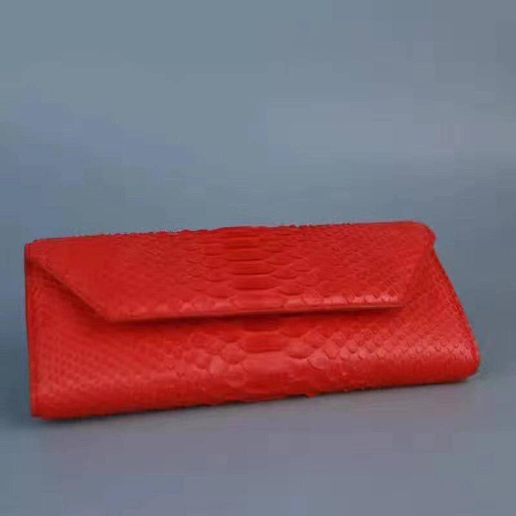 Women's Andy Python Leather Clutch
