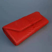 Women's Andy Python Leather Clutch