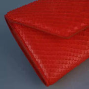 Women's Andy Python Leather Clutch