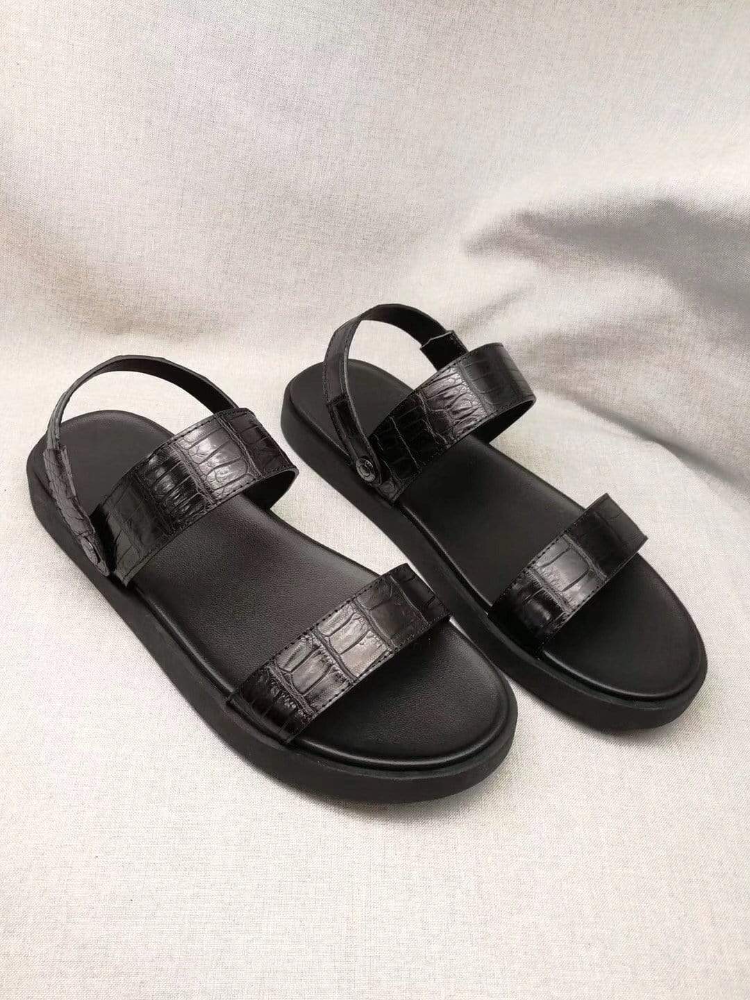 Crocodile Shoes Crocodile Belly Leather Sandals