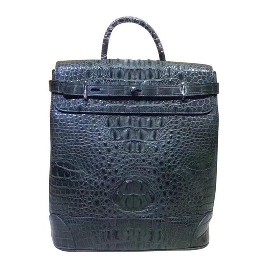 Crocodile Leather Backpack
