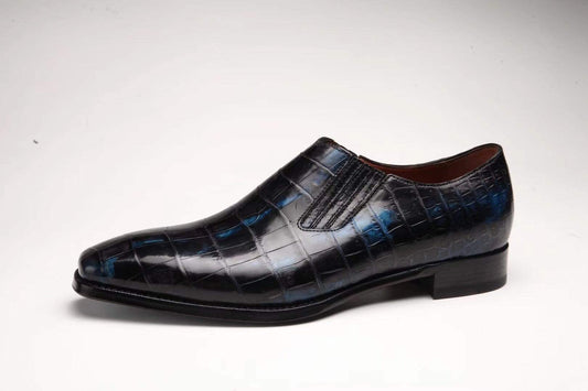 Crocodile Shoes Crocodile Leather Formal Penny loafer Casual Slip On Shoes For Men