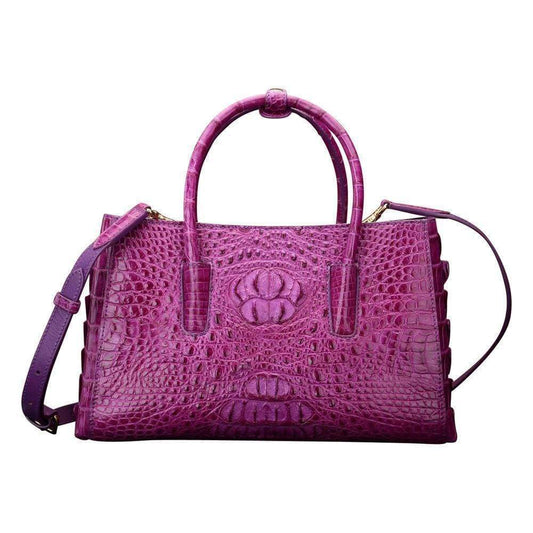 Crocodile Leather Large Tote Shoulder Handle Bag | Rossieviren