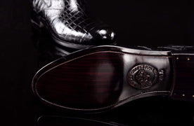 Crocodile Shoes Crocodile Leather Side-Zip Ankle Boots