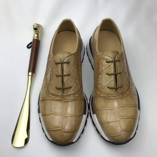 Preorder Crocodile Leather Shoes Sports Shoes Leisure Men's Shoes