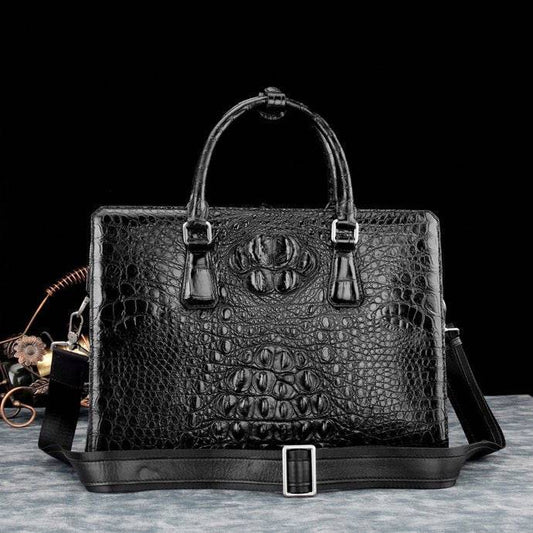 Genuine Crocodile Leather Briefcase