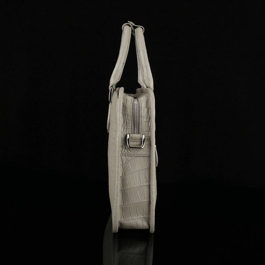 Genuine Crocodile Leather Briefcase Laptop Business Bag Small