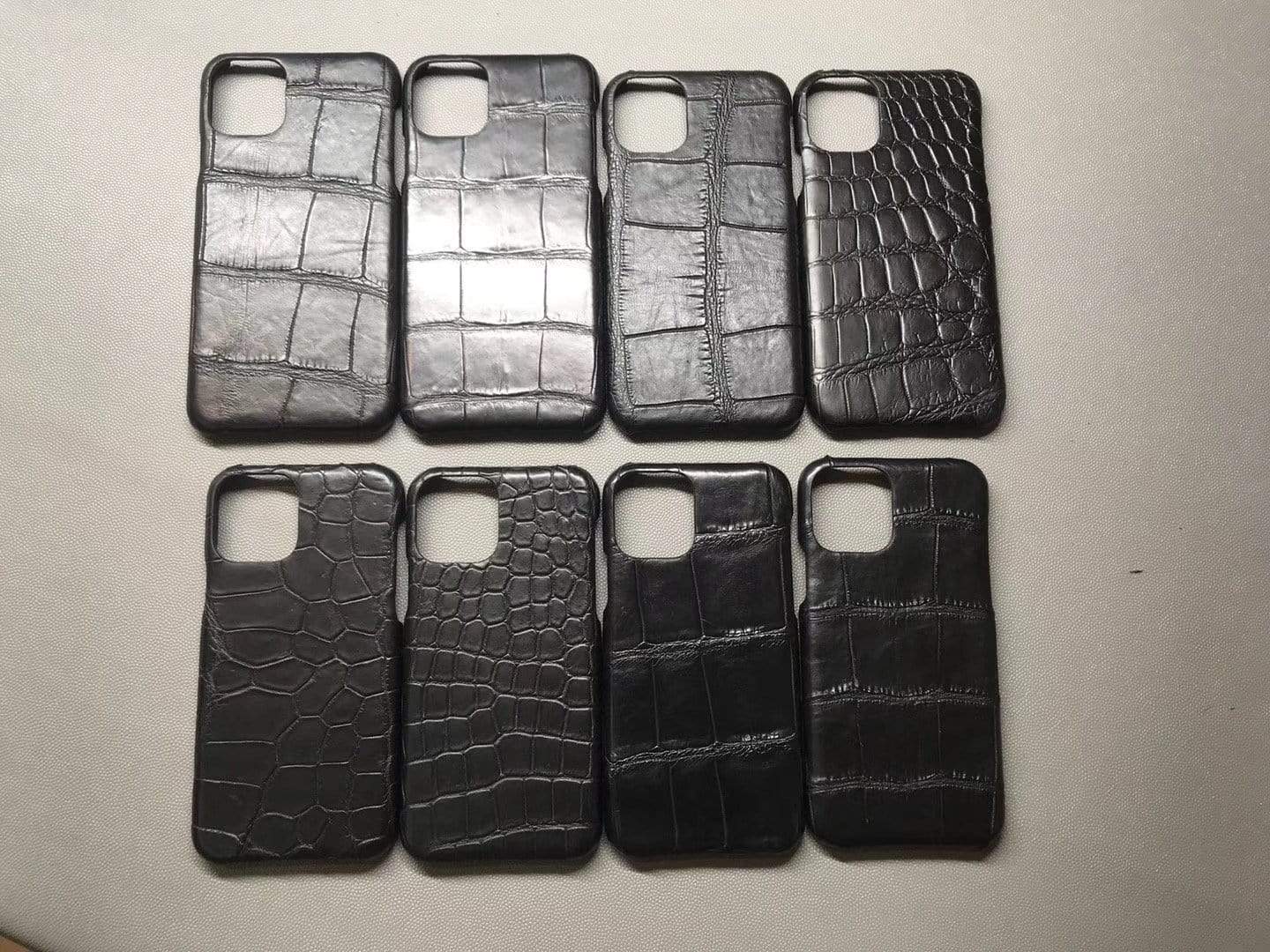 Crocodile leather fashion iphone case