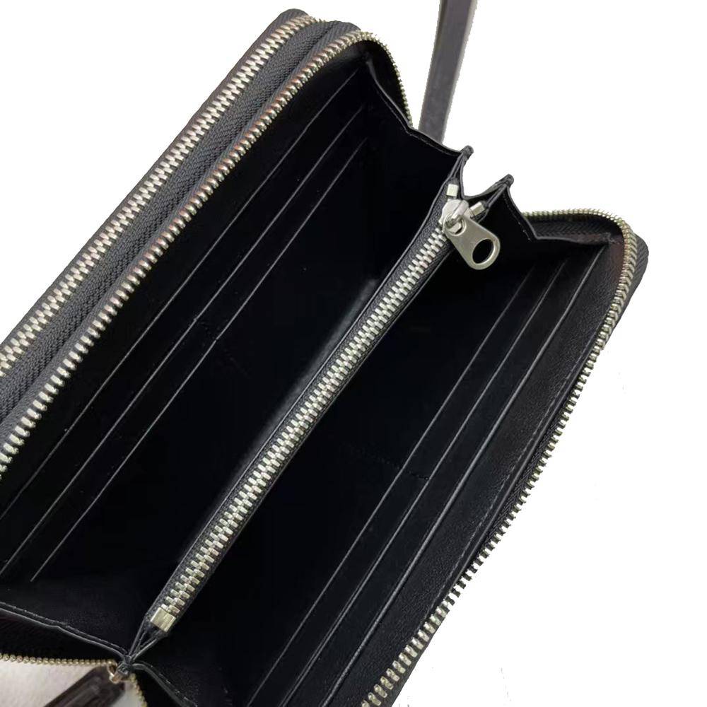 Genuine Crocodile Leather Large Volumn Zip Around Back Bone Wallet