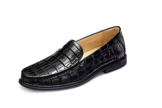 Crocodile Shoes Genuine Crocodile Leather Penny Casual Loafers Slip-On Shoes