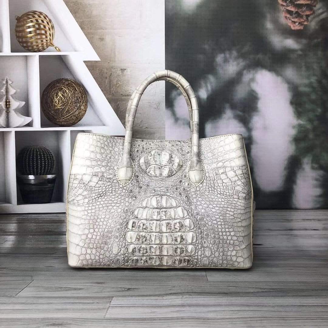 Real Leather 35 cm Handbag Bag with online Crocodile pattern