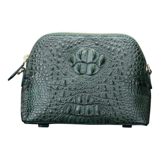 Genuine Crocodile Mademoiselle Chain Shoulder Bag