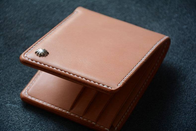 Handmade Japanese Shinki Hikaku Shell Cordovan Leather Wallet Original Beige