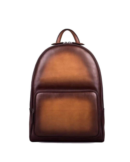 Large Vintage Leather Backpack