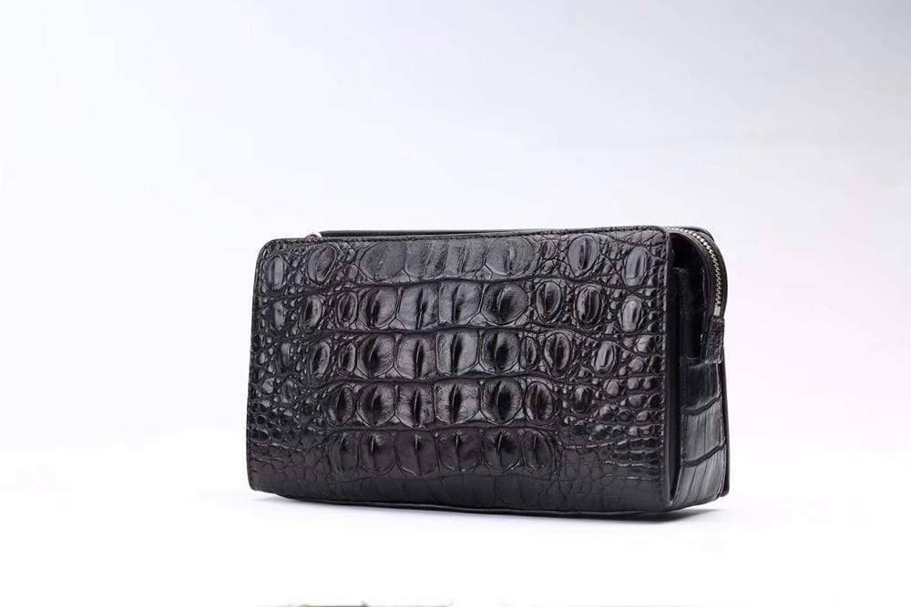 Mens Classic Genuine Crocodile Leather With Password Code Lock