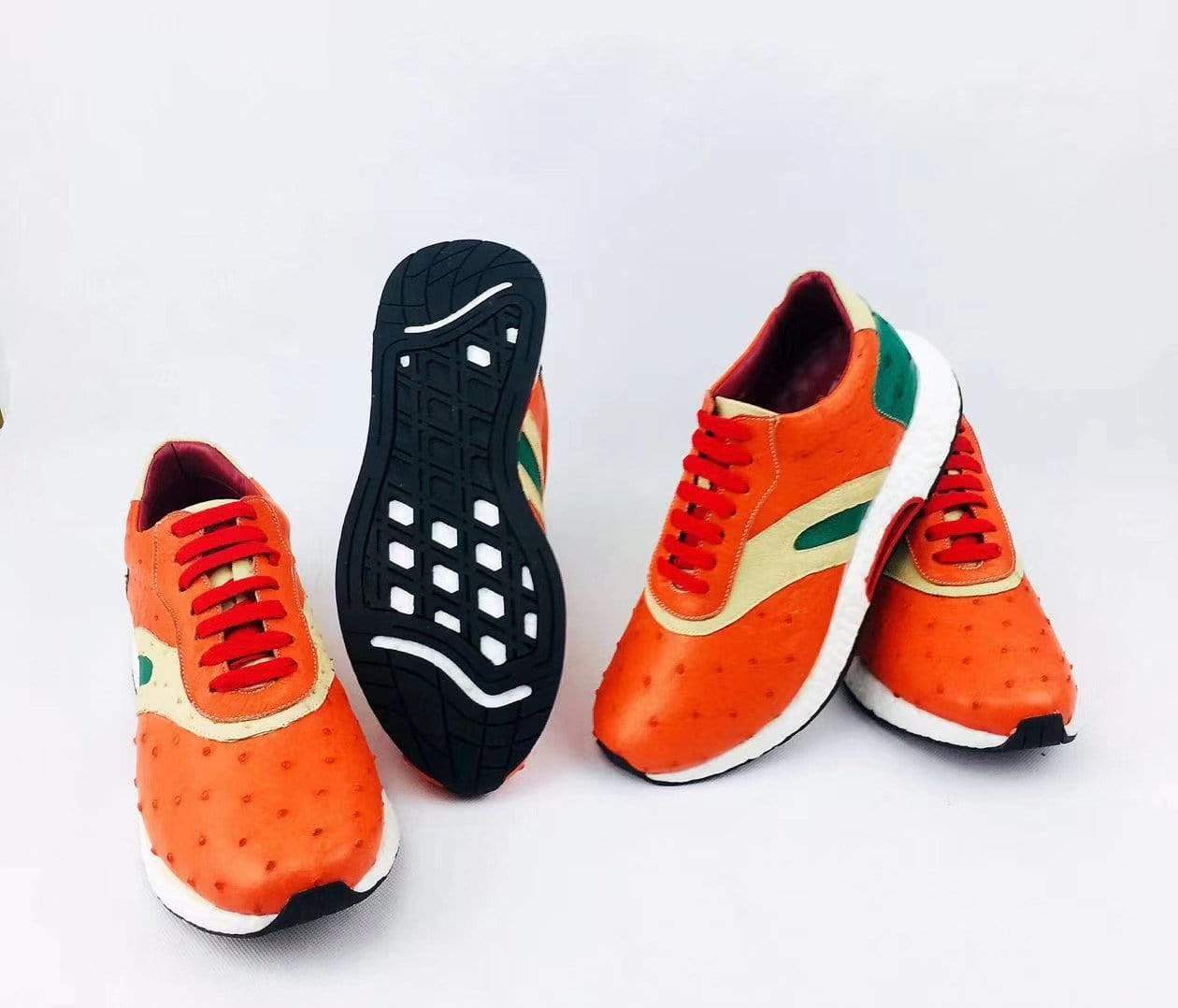 Crocodile Shoes Ostrich Leather Womens Classic Trainers Women shoes Casual Tennis Sneaker