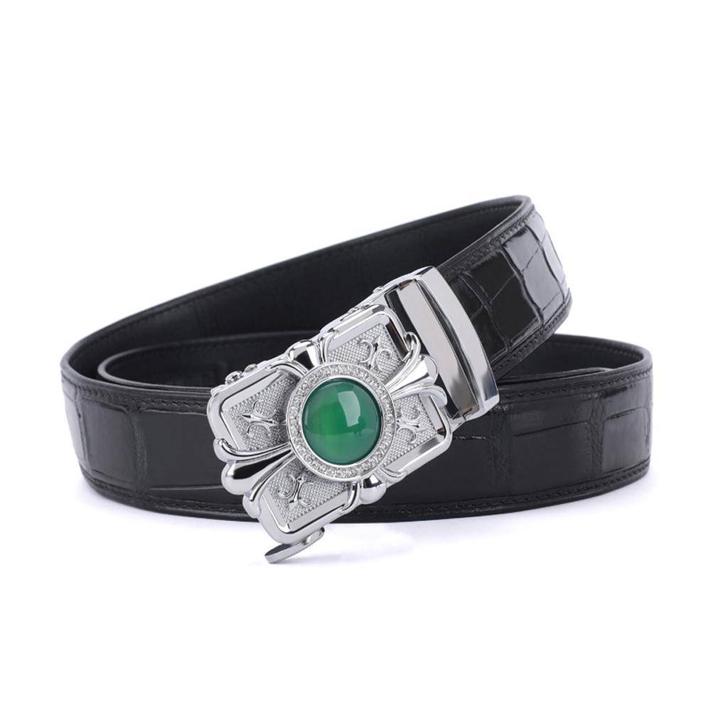 Preorder Crocodile Skin Leather Belt Without Buckle,with holes