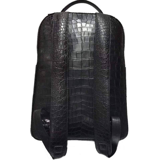Preorder Genuine Crocodile Leather Extra Large Business Travel Backpack Knapsacks Bags