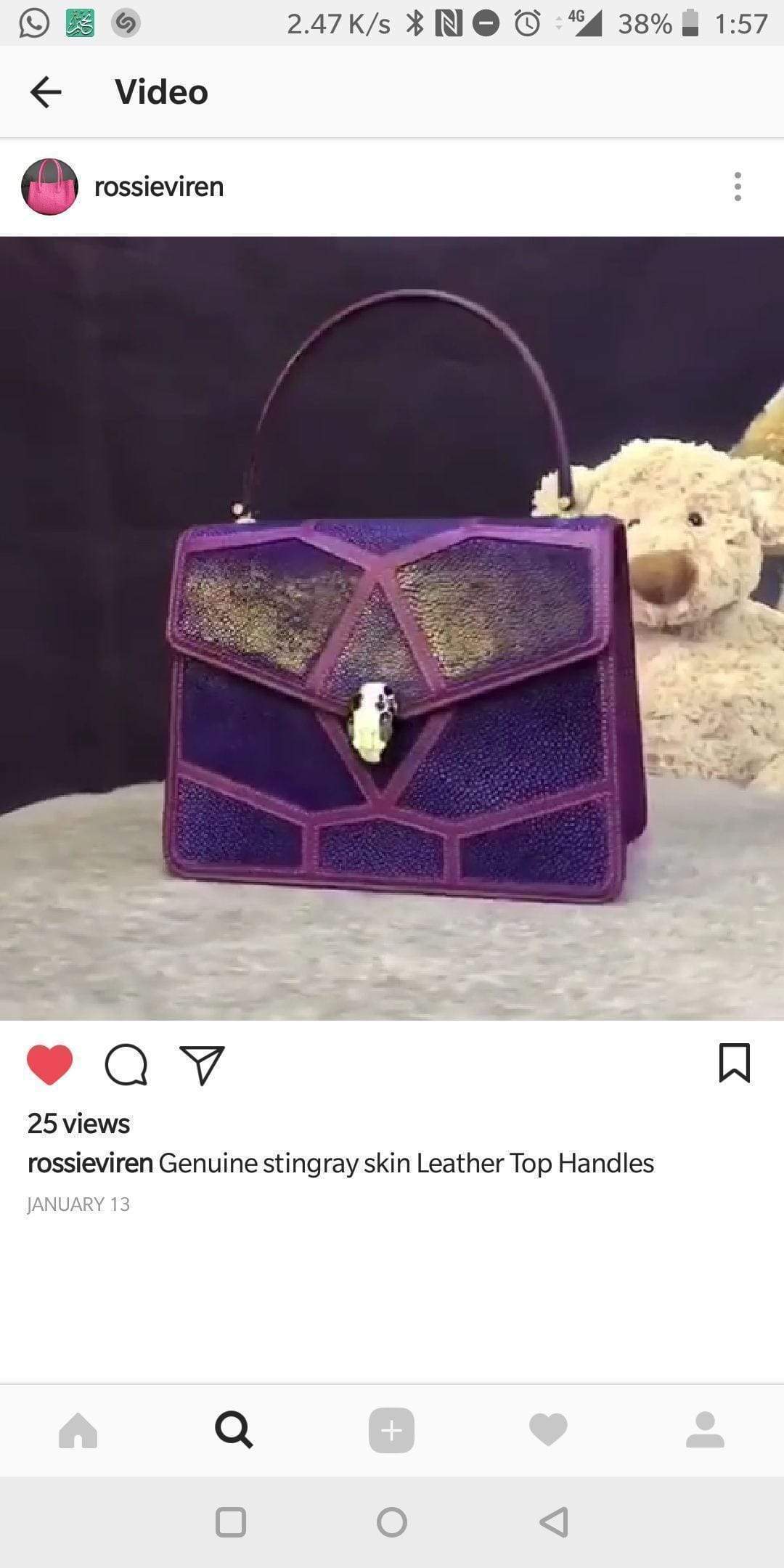 Preorder Mens Genuine Python Leather Laptop Briefcase With Passport Cover