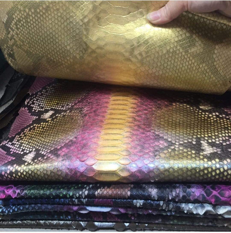 Preorder Mens Genuine Python Leather Laptop Briefcase With Passport Cover