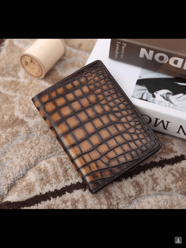 Preorder Mens Genuine Python Leather Laptop Briefcase With Passport Cover