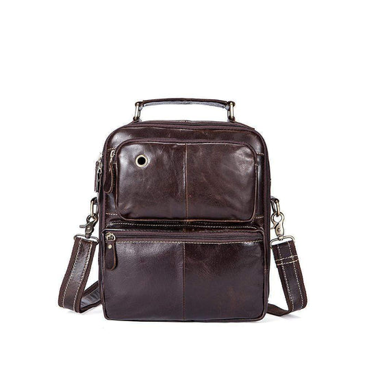 Rossie Viren Vintage Crossbody Bag Two Pockets Front With Grab Handle And Long Shoulder Strap