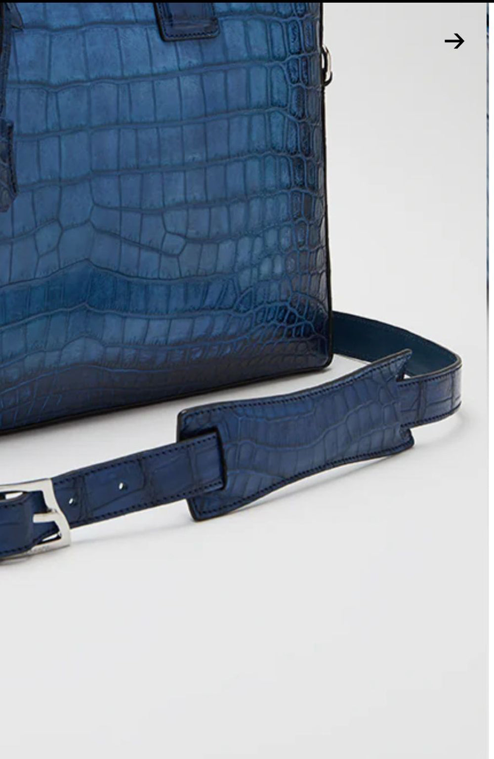 Preorder Genuine Crocodile Skin Leather Briefcase